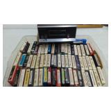 Large Lot of 8 Track Tapes & Vintage