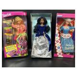 3 Vintage Barbies Paint N Dazzle , Dutch & Winter