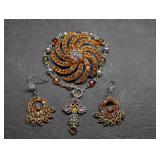 Costume Jewelry Collection, Brooch, Earrings &