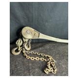 CHANCE HOIST ALUMINUM 1 TON CHAIN HOIST BY A.B.