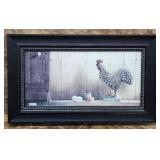Framed Print Farmhousr Decor Chicken