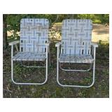 Pair of Folding Patio Chairs