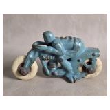 Hubley Style Cast Iron Motorcycle Toy Pea Shooter