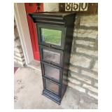 Antique Narrow 4 Stack Barrister Bookcase