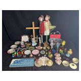 LARGE GROUP MINIATURES, FIGURES, WALL ART, WIZARD