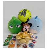 DISNEY SQUISHMELLOWS, UMBRO SICCER BALL, MINNIE