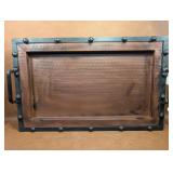 NOS Wrought Iron Handled Decorative Tray