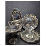Vintage Ornate Silverplate & Nickel Silver