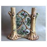 Weller Woodcraft Apple Tree Gate Double Bud Vase