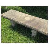 Concrete Garden Bench