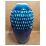 Blue Glazed Floor Vase