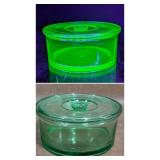 Hazel Atlas Refrigerator Glass UV Reactive