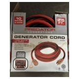 25 Foot 10 gauge 4-Wire Generator Cord 7500