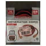 10 Gauge 4-Wire 25 Foot Generator Cord 7500 Watts