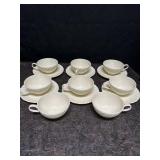 VINTAGE LENOX CREAM WHITE PORCELAIN TEA CUPS &