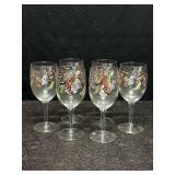 SET OF 6 LADIES SHOES WINE GLASSES