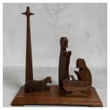 Tabletop Wood Nativity Display