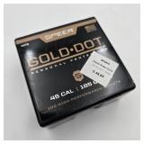 100 Speer Gold Dot 45 Cal Bullets