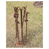 Wrought Iron Fireplace Tool Set