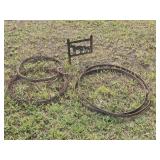 Cast Iron Boot Scraper & Barbed Wire Art