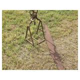 Old Crank Butter Churn Frame & Saw Blade