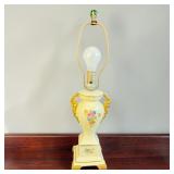 VTG Porcelain Lamp Gold Shows Wear