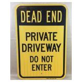 Highway Traffic Supply Dead End Sign Private