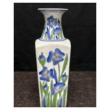 HAND PAINTED FLORAL CERAMIC VASE CHINA