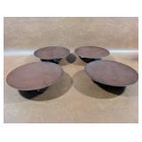 Hammered Metal Candle Holders NOS