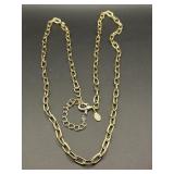 GOLD TONED FASHION JEWELRY NECKLACE