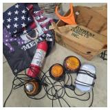 Flags, Lights, Extinguisher, & Targets Lot