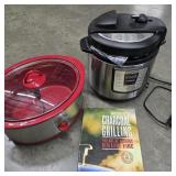 Instant & Crock Pot w/ Grilling Book