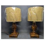 One Case Matching Accent Lamps, 4 lamps total NOS