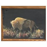 Original Painting Buffalo / Bison B Mccully ?  09