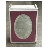 Vintage Wood Painted Hanging Medicine Cabinet