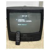 EMERSON TELEVISION W/ BUILT IN VHS PLAYER &