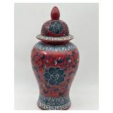 VINTAGE CHINESE FAMILLE ROSE CERAMIC GINGER JAR