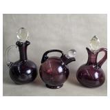 Cambridge Miniature Amethyst Tilt Ball Decanter