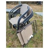 7 Stacking Patio Chairs 1 Folding