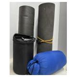 Camping Sleeping Bag w/ 1 Air up Mat & 2 Foam