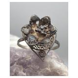 Vintage Silver Filigree Ring 1.26g