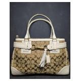 Coach Hampton Signature Carryall Satchel Canvas