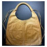 Hobo Leather Bag Whipstitching Natural Interior w