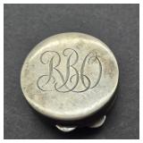 VTG STERLING SILVER PILL BOX