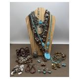 Painted Tree Costume Jewelry Set & Victoria