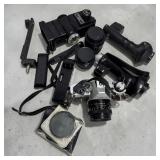 Canon AE-1 Program Camera w/ Extras in Canvas Bag