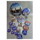 Lot of Vtg Political Buttons Democrats George