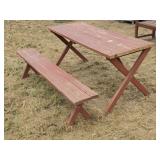 Homemade Picnic Table & Bench