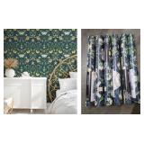6 Rolls Holden Vintage Floral Navy Wallpaper