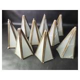 Frosted Glass Star Light Pieces Damaged